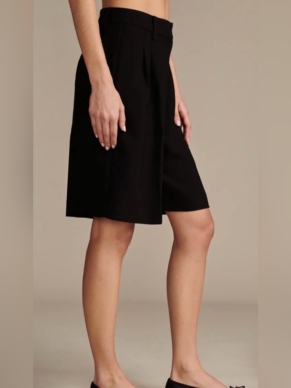 Lucky Brand Pleated Longline Trouser Shorts - Picture 6 of 10